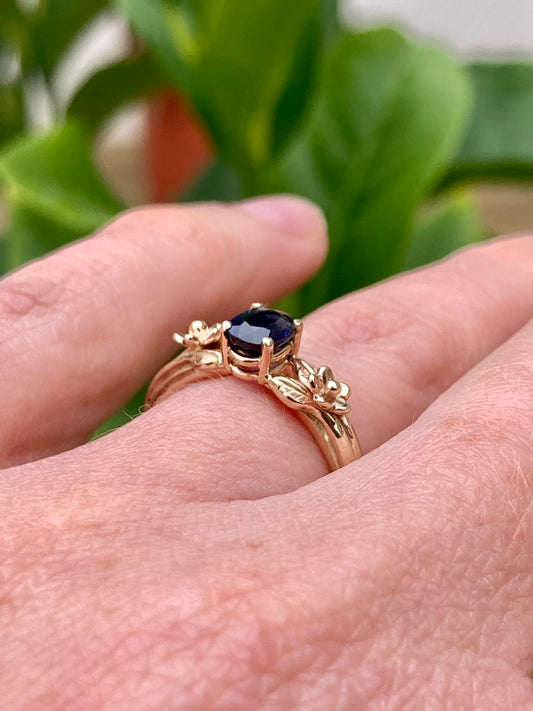 custom sapphire engagment ring