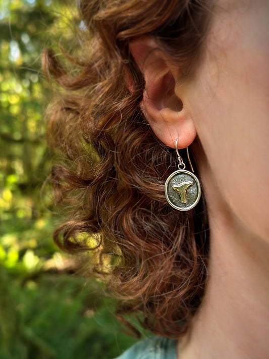 Chanterelle Mushroom Earrings