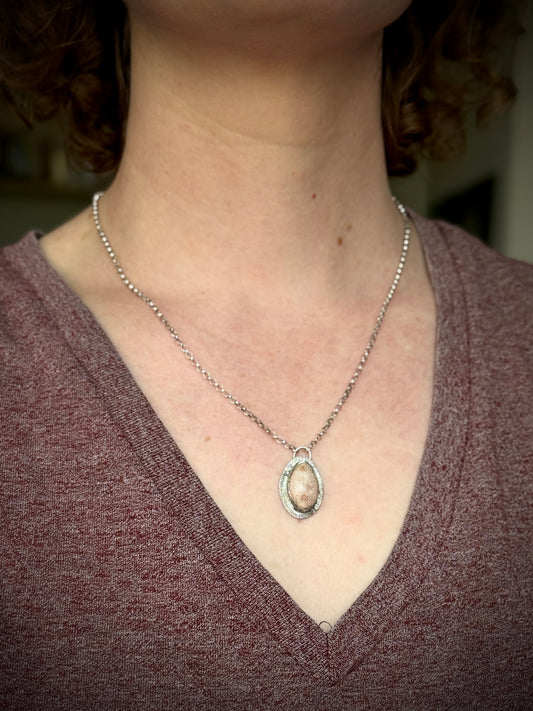 Cowrie Shell Necklace in Sterling Silver