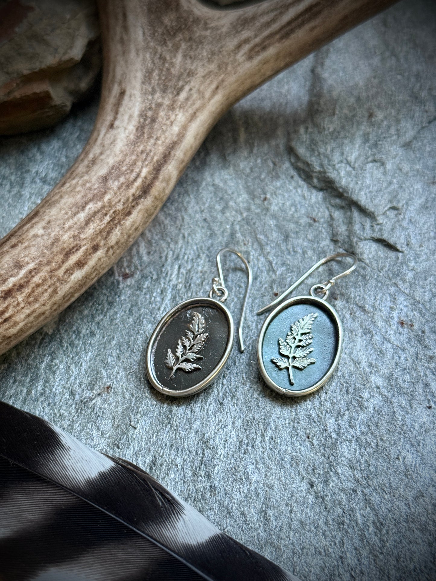 Fern Earrings in Sterling Silver