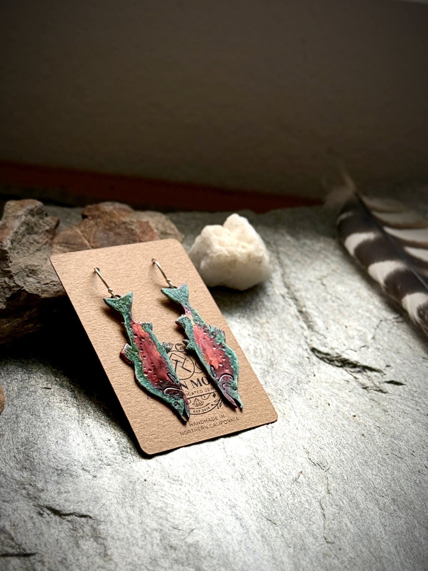 Pink | Humpy Salmon Earrings
