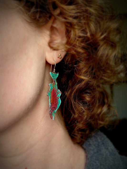 Pink | Humpy Salmon Earrings