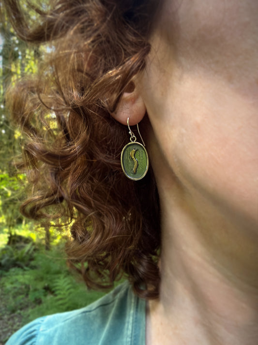 Banana Slug Earrings