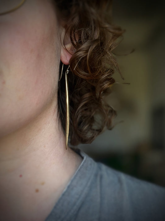 Bronze Spike Earrings