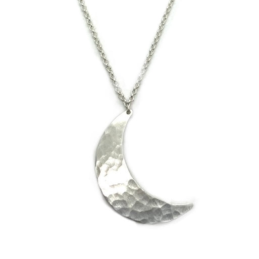 Crescent Moon Necklace in Sterling Silver | Moon Phase Necklace