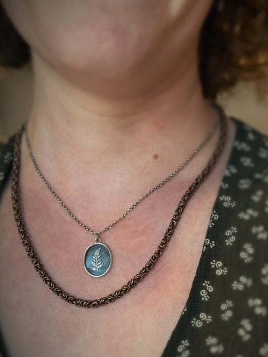 Fern Necklace in Sterling Silver