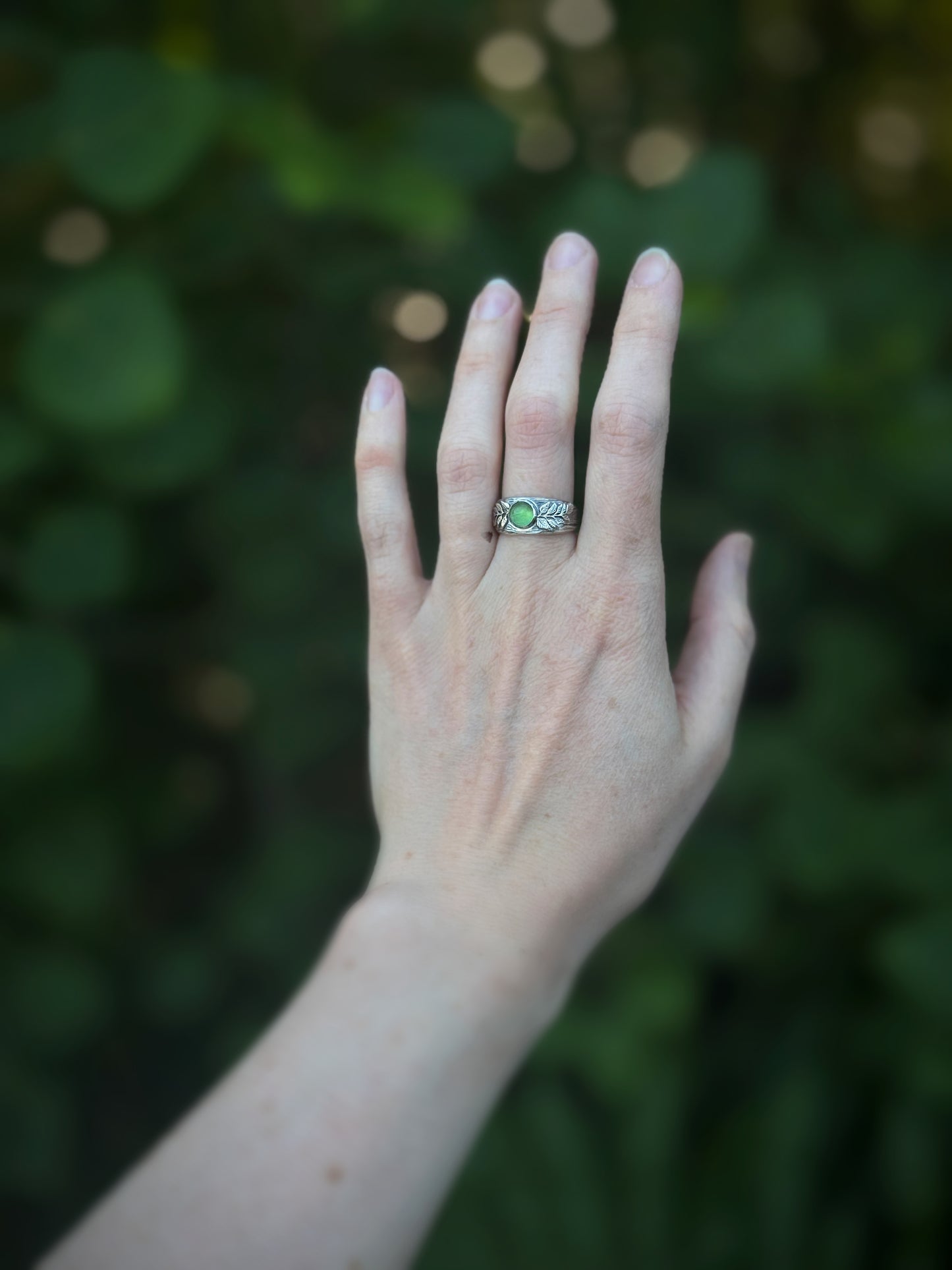Serpentine Fern Ring | Size 6.25