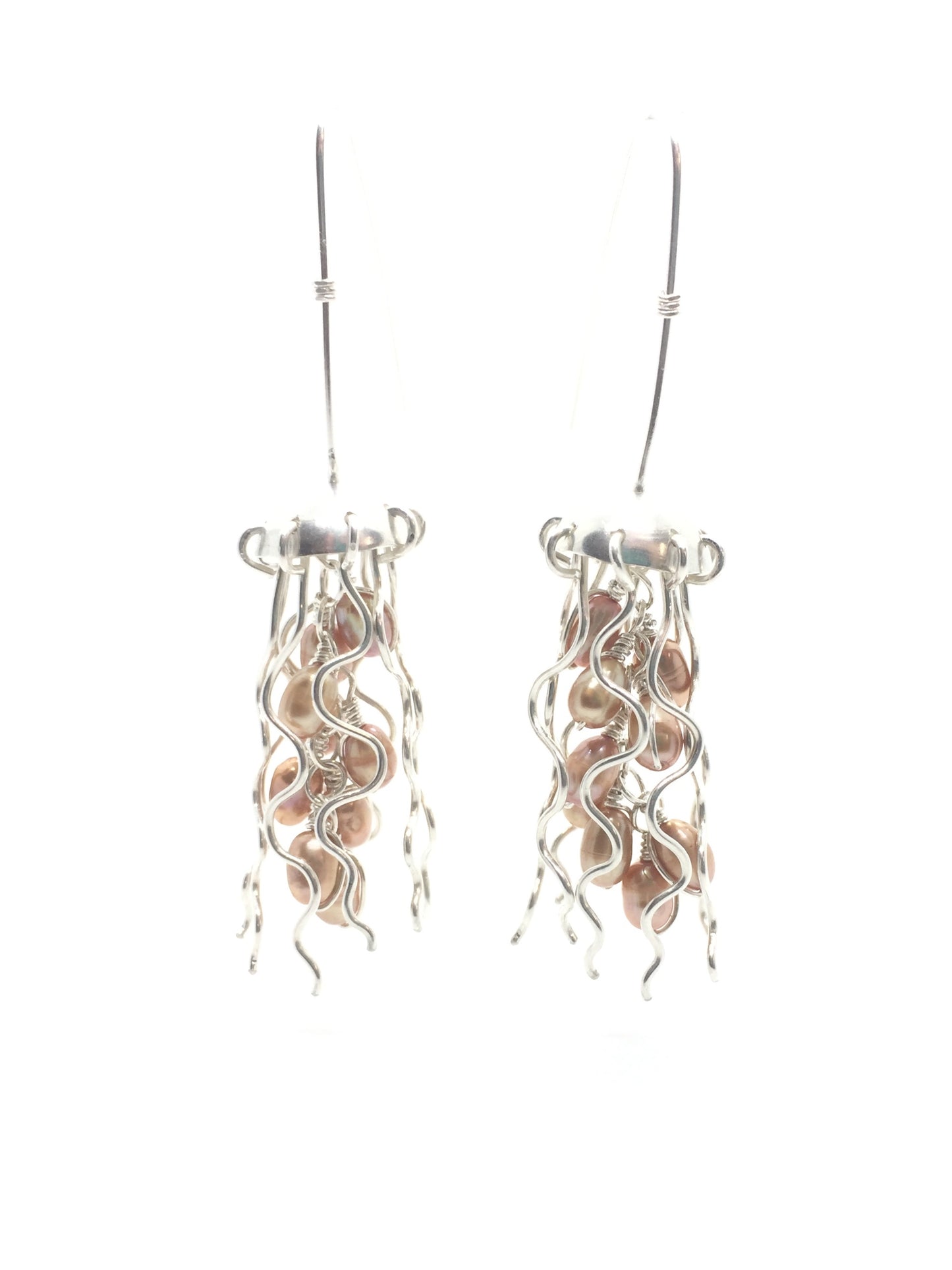 Sterling Silver Jellyfish Earrings