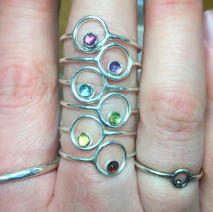 Citrine Orbit Ring