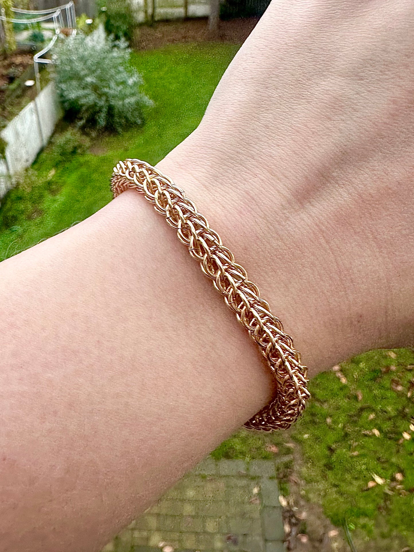 Foxtail Chainmaille Bracelet in 14K Gold Fill