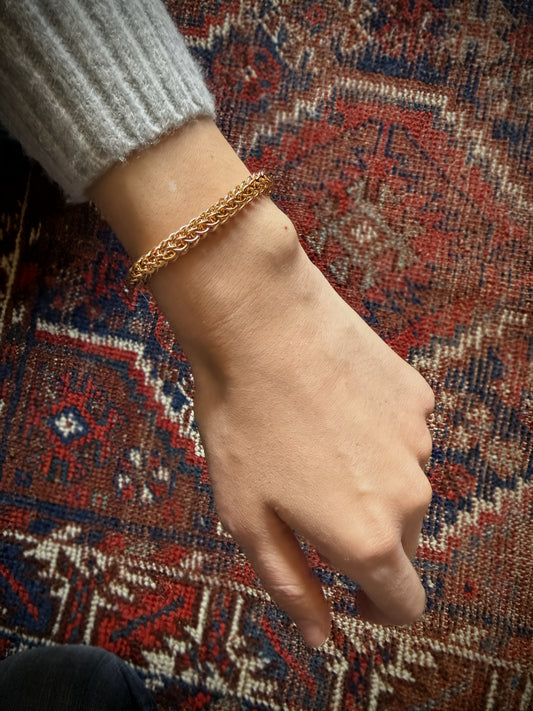 Foxtail Chainmaille Bracelet in 14K Gold Fill