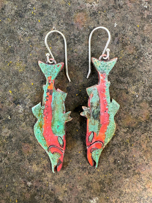 Pink | Humpy Salmon Earrings