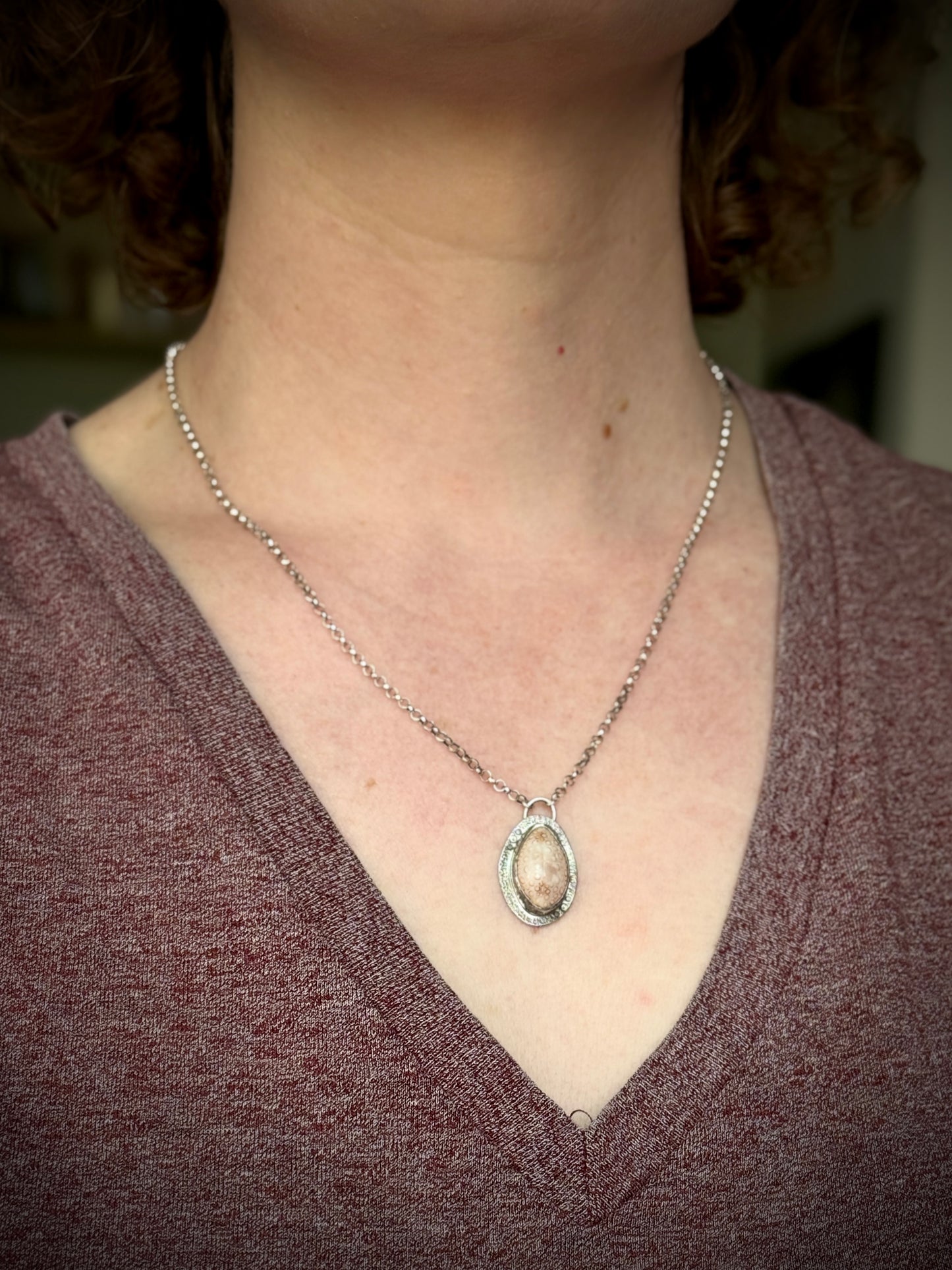 Cowrie Shell Necklace in Sterling Silver