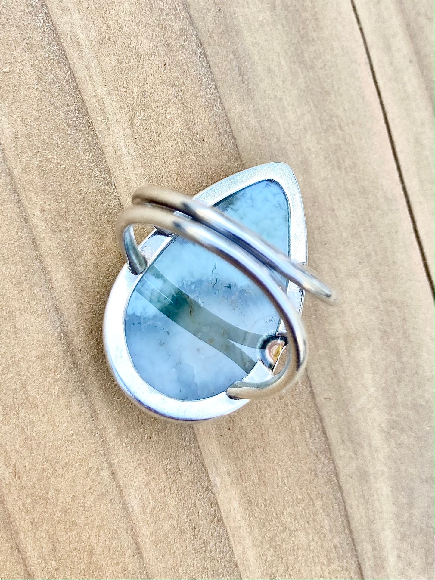 Ocean Jasper Ring in Sterling Silver, size 6.5