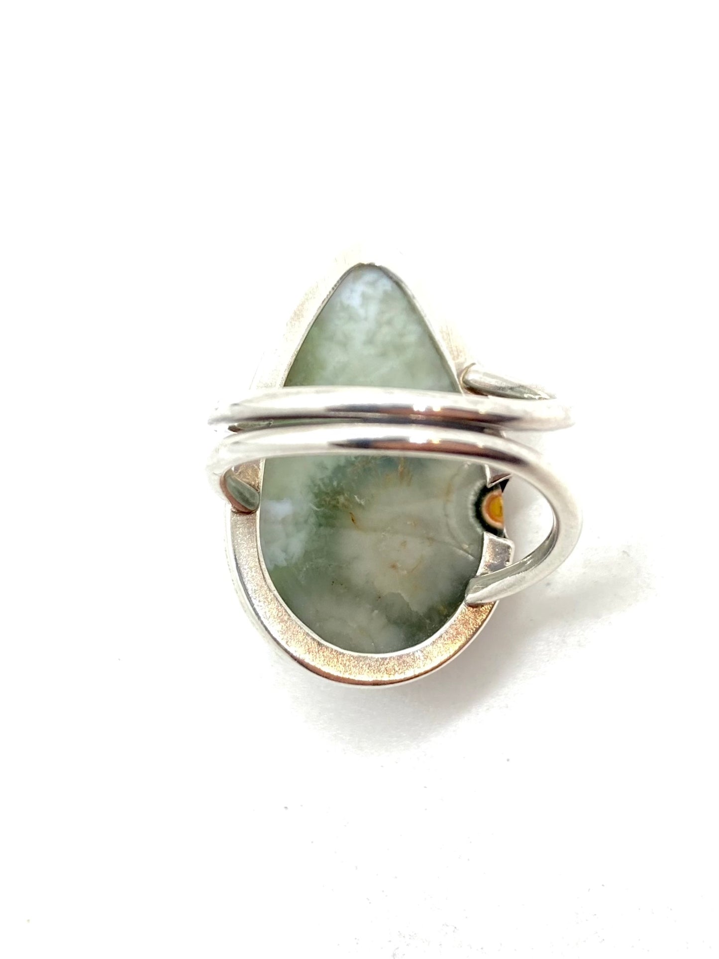 Ocean Jasper Ring in Sterling Silver, size 6.5