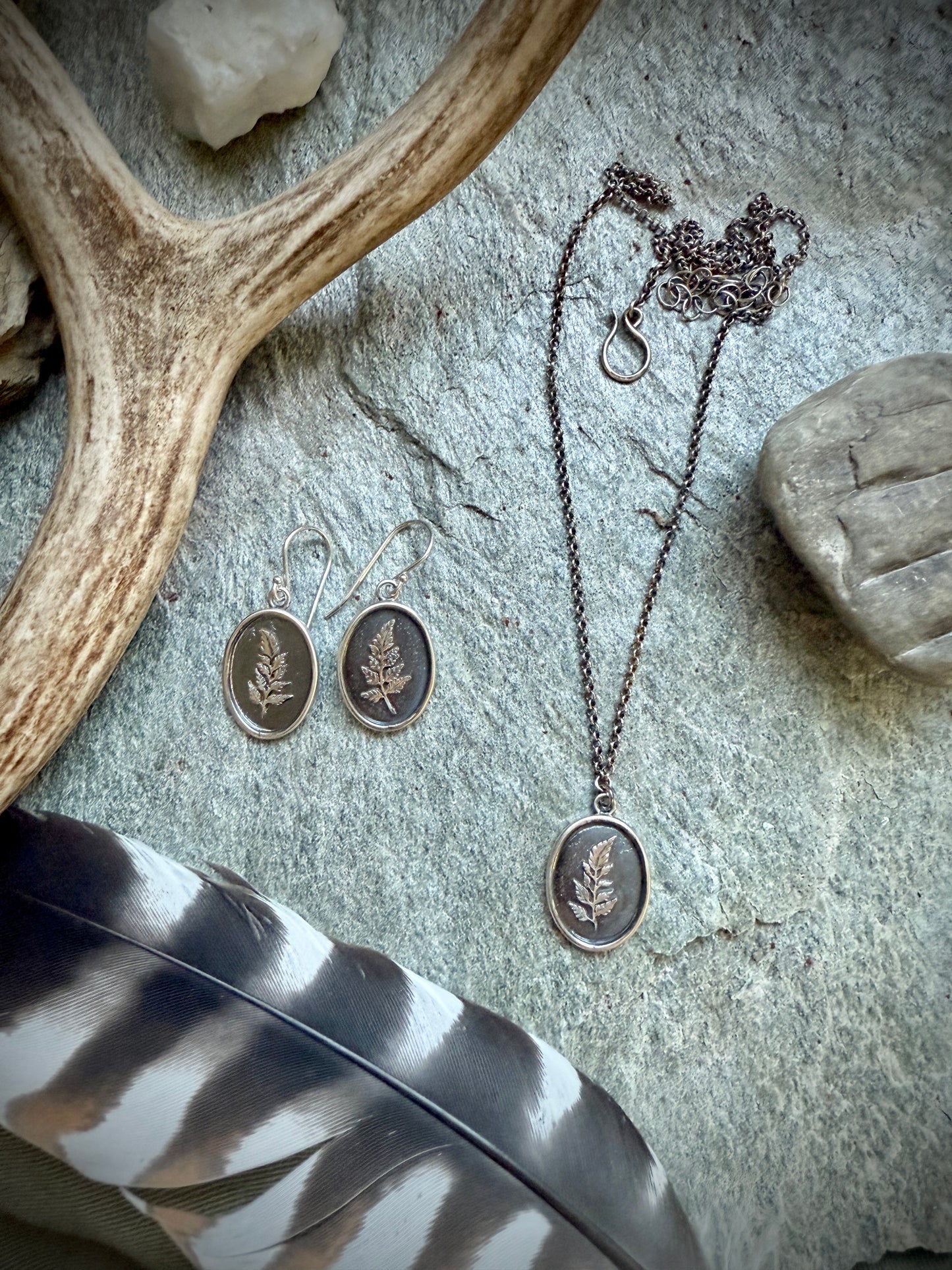 Fern Necklace in Sterling Silver