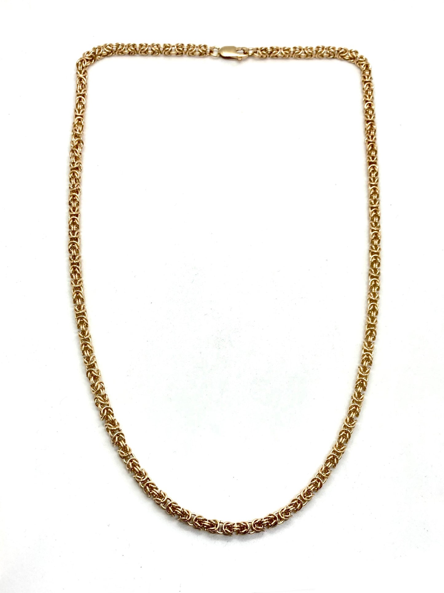 Delicate Byzantine Chainmaille Necklace in 14K Gold Fill