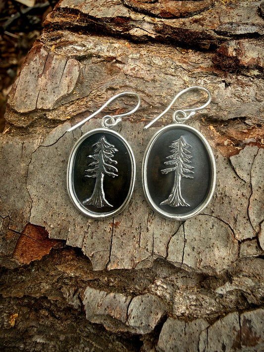 Redwood Tree Earrings