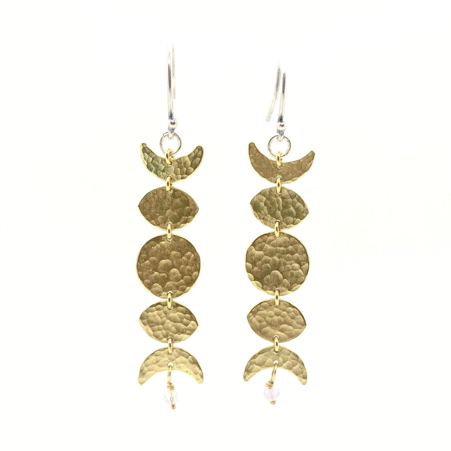 Moon Phase Earrings in Brass at Heal
