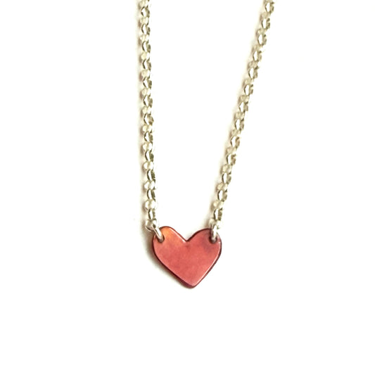 Copper Heart Necklace | Small