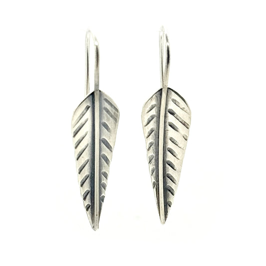 Feather Earrings in Sterling Silver