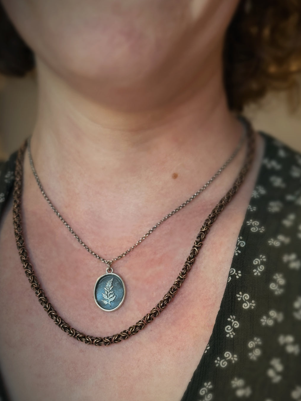 Fern Necklace in Sterling Silver