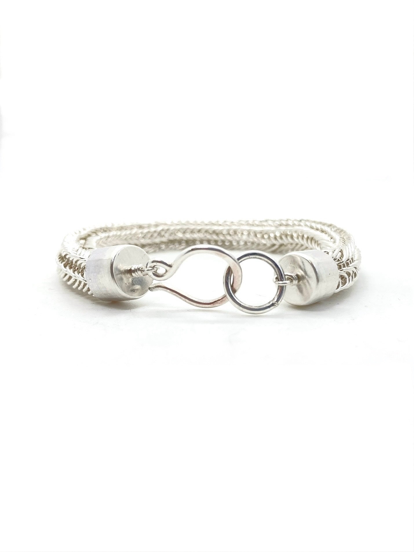 Viking Knit Bracelet in Sterling Silver