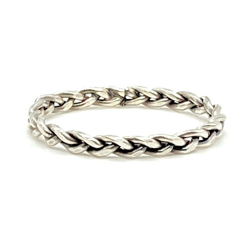 Braided Band Ring in Sterling Silver