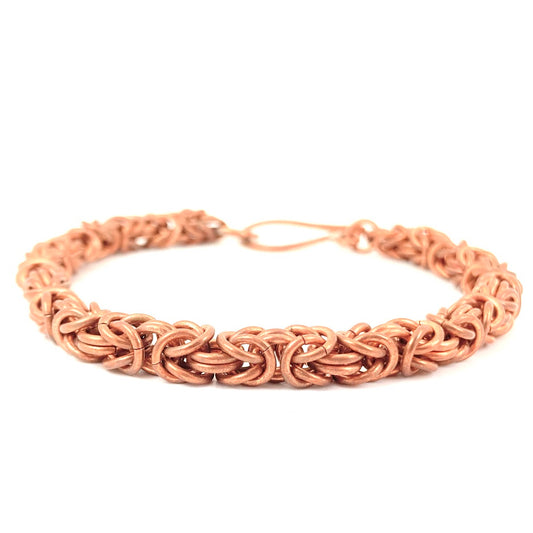 Byzantine Chainmaille Bracelet in Copper