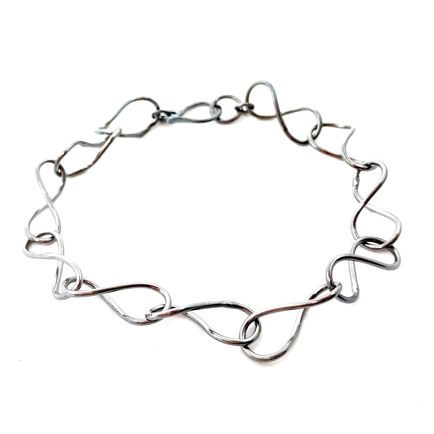 Destash: Oxidized Sterling Silver Infinity Link Bracelet