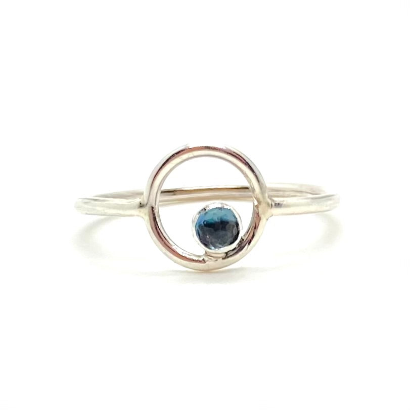 London Blue Topaz Orbit Ring