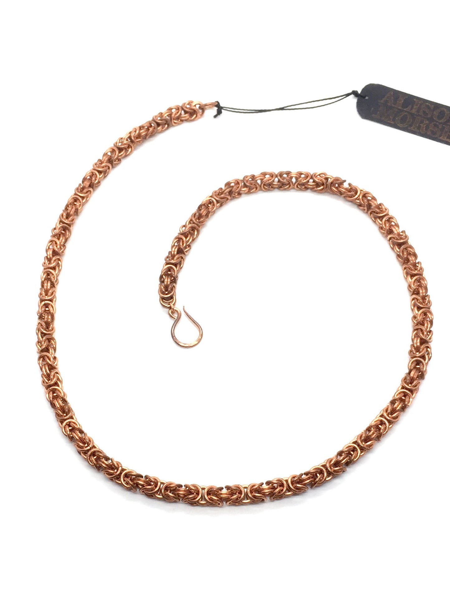 Byzantine Chainmaille Necklace in Copper